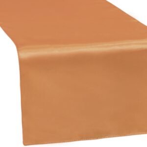Satin Table Runner - Burnt Orange