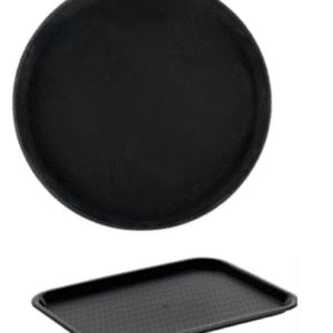 Black Rubber Plastic Tray