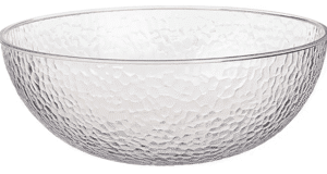 Clear Acrylic Pebble Salad Bowl - 56 Cups Capacity