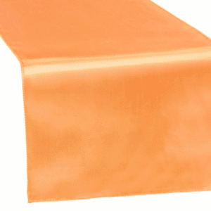 Satin Table Runner - Orange