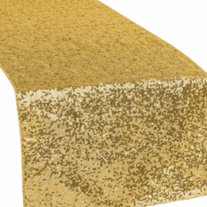 Glitz Sequin Table Runner - Gold