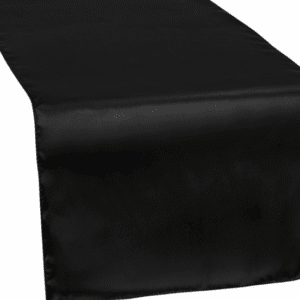 Satin Table Runner - Black