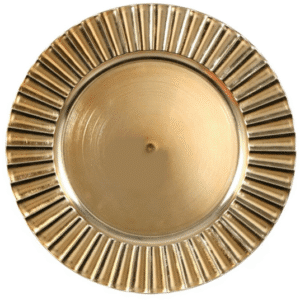 Acrylic Charger 13″ - Gold