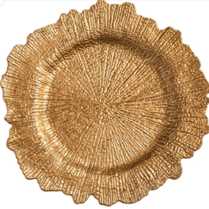 Acrylic Charger - Gold Reef