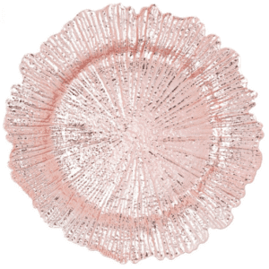 Acrylic Charger Plate - Blush Reef