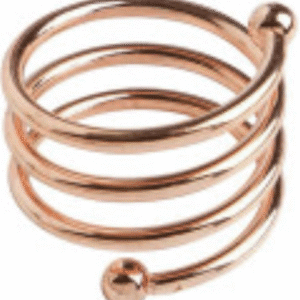 Rose Gold Spiral Napkin Rings