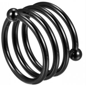 Black Spiral Napkin Rings