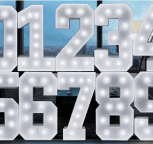 Wood Marquee Number 4ft