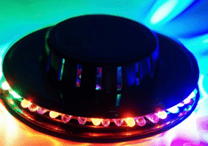 Round Multicolor LED Disco Ball Stage Light Spinner