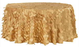 Tablecloth Petal Taffeta Round 120"