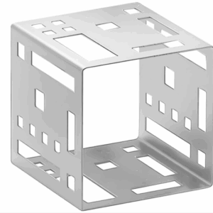 9" Stainless Steel Squared Cube Riser