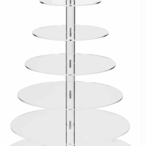7 Tier Acrylic Round Cupcake Stand Clear