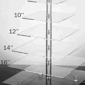 7 Tier Acrylic Cupcake Stand Clear