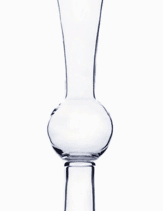 Trumpet Reversible Vase 30" - Clear Glass