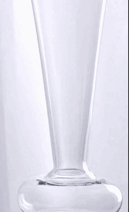 Glass Trumpet Vases Crystal Ball 15" Clear - Reversible