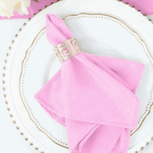 Silver Geometric Metal Napkin Ring