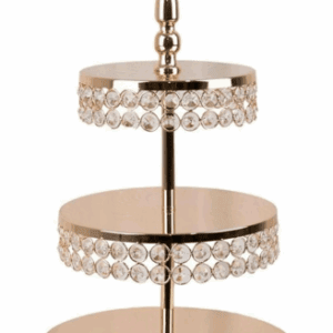 3 Tiers Gold Cupcakes