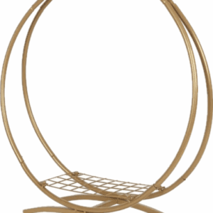 Double Frame Table Centerpiece, Cake Holder, Flower Stand Metal Gold