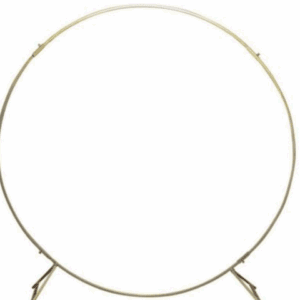 Gold Round Backdrop Stand Metal Wedding Arch