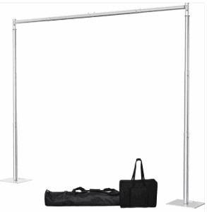 Rectangular Backdrop Stand Pipe Heavy Duty with Metal Base