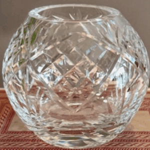 Crystal Posey Vases Pinwheel 3.5" Tall