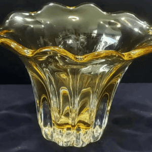 Crystal Flower Vase 5-3/4" Tall