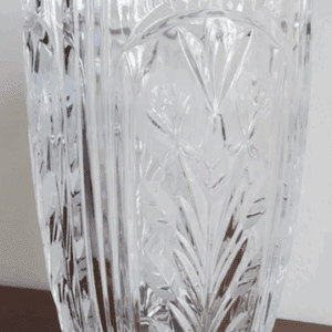 Crystal Flower Vase Heavy