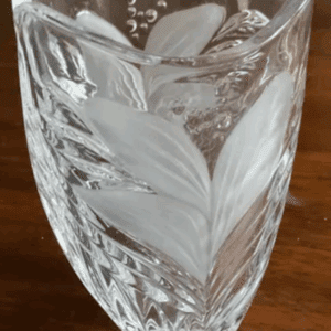 Crystal Vase 5" tall