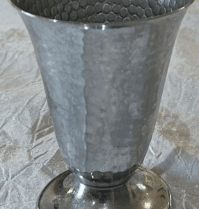 Chalice Metal Aluminum Decorative Candle Holder 4"
