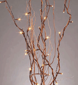 Manzanita Tree (Gold) with Crystals 30" - Centerpiece Branch