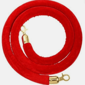 6' Red Velvet Rope