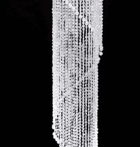 Chandelier Swirl Crystal Iridescent 4 ft