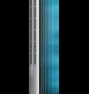 90° Oscillating Standing Fan with 40ft Far Airflow, 25dB Ultra Quiet DC Motor