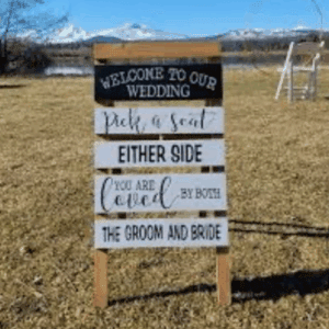 Pick a Seat, Not a Side Sign