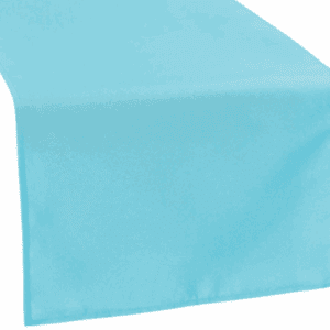 Polyester Table Runner - Aqua Blue