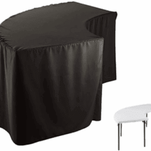 Serpentine Velvet Tablecloth - Black