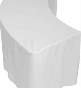 Serpentine Velvet Tablecloth - White