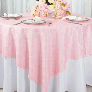 54"x54" Square Lace Overlay