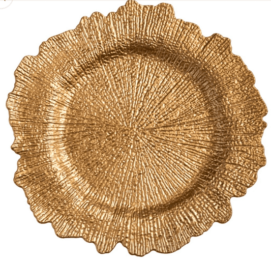 Acrylic Charger - Gold Reef
