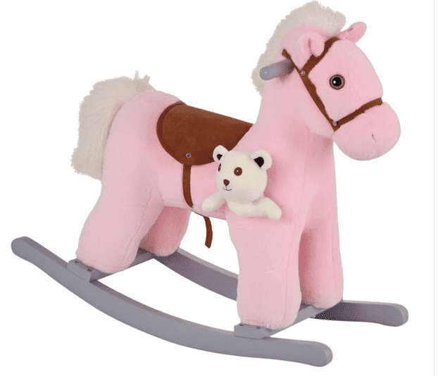 Kids Rocking Horse - Pink